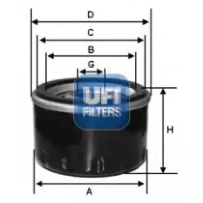Масляный фильтр 2358300 UFI - купить в магазине запчастей по Украине