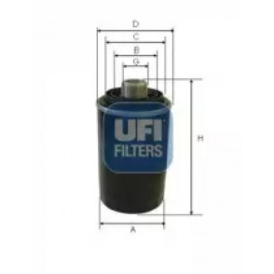 Масляный фильтр 2359700 UFI - купить в магазине запчастей по Украине