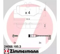 Комплект тормозных колодок, дисковый тормоз ZIMMERMANN 24008.185.3 240081853 ZIMMERMANN - купить в магазине запчастей по Украине