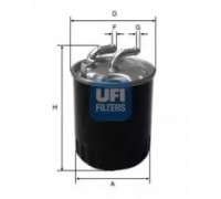 Топливный фильтр UFI 24.077.00 2407700 UFI - купить в магазине запчастей по Украине
