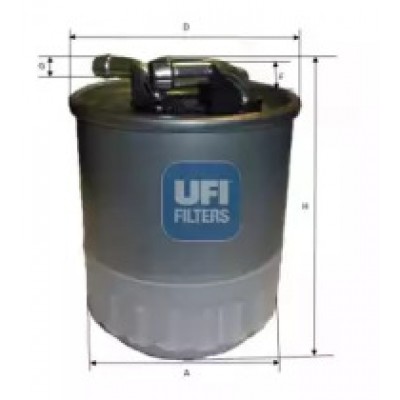 Топливный фильтр 2410700 UFI - купить в магазине запчастей по Украине