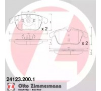 Комплект тормозных колодок, дисковый тормоз ZIMMERMANN 24123.200.1 241232001 ZIMMERMANN - купить в магазине запчастей по Украине