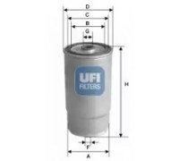 Топливный фильтр UFI 24.379.01 2437901 UFI - купить в магазине запчастей по Украине