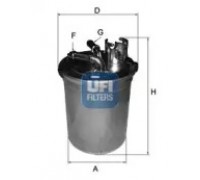 Топливный фильтр UFI 24.451.00 2445100 UFI - купить в магазине запчастей по Украине