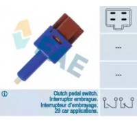 Выключатель, привод сцепления (Tempomat) FAE 24454 24454 FAE - купить в магазине запчастей по Украине