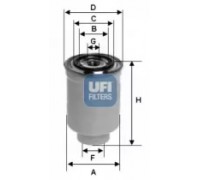 Топливный фильтр UFI 24.465.00 2446500 UFI - купить в магазине запчастей по Украине