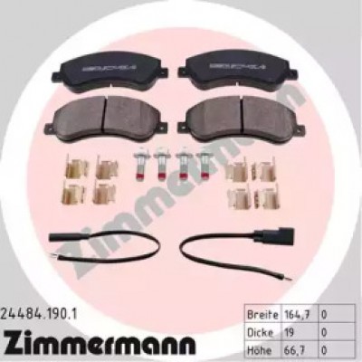 Комплект тормозных колодок, дисковый тормоз 244841901 ZIMMERMANN - купить в магазине запчастей по Украине