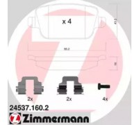 Комплект тормозных колодок, дисковый тормоз ZIMMERMANN 24537.160.2 245371602 ZIMMERMANN - купить в магазине запчастей по Украине
