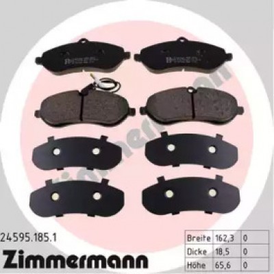 Комплект тормозных колодок, дисковый тормоз 245951851 ZIMMERMANN - купить в магазине запчастей по Украине