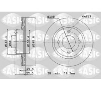 Тормозной диск SASIC 2464974J 2464974J SASIC - купить в магазине запчастей по Украине