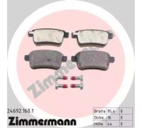 Комплект тормозных колодок, дисковый тормоз ZIMMERMANN 24692.160.1 246921601 ZIMMERMANN - купить в магазине запчастей по Украине