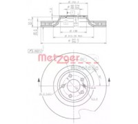 Тормозной диск METZGER 24891 V 24891V METZGER - купить в магазине запчастей по Украине