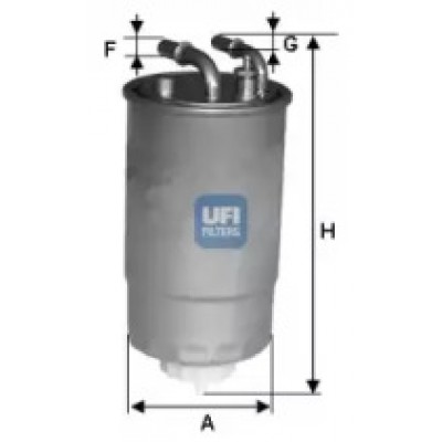 Топливный фильтр 24ONE02 UFI - купить в магазине запчастей по Украине