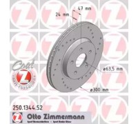 Тормозной диск ZIMMERMANN 250.1344.52 250134452 ZIMMERMANN - купить в магазине запчастей по Украине