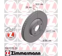 Тормозной диск ZIMMERMANN 250.1375.20 250137520 ZIMMERMANN - купить в магазине запчастей по Украине