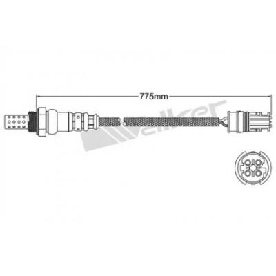 Лямбда-зонд 250241053 WALKER PRODUCTS - купить в магазине запчастей по Украине