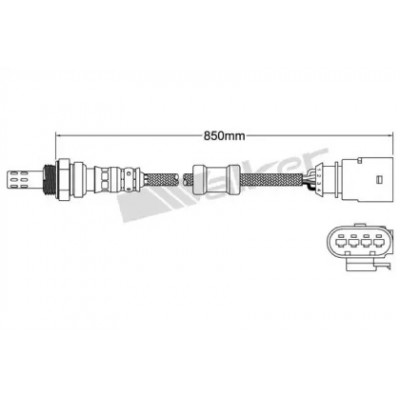 Лямбда-зонд 250241085 WALKER PRODUCTS - купить в магазине запчастей по Украине
