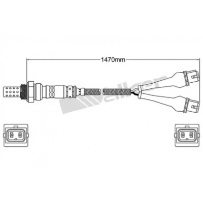 Лямбда-зонд 25024184 WALKER PRODUCTS - купить в магазине запчастей по Украине