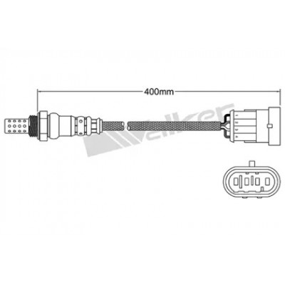 Лямбда-зонд 25024564 WALKER PRODUCTS - купить в магазине запчастей по Украине