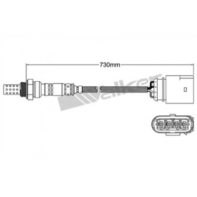 Лямбда-зонд 25024569 WALKER PRODUCTS - купить в магазине запчастей по Украине