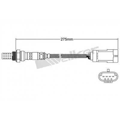 Лямбда-зонд 25024781 WALKER PRODUCTS - купить в магазине запчастей по Украине