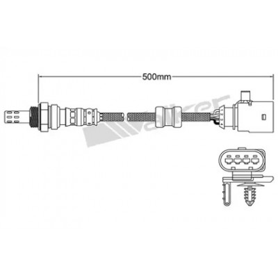 Лямбда-зонд 25024797 WALKER PRODUCTS - купить в магазине запчастей по Украине