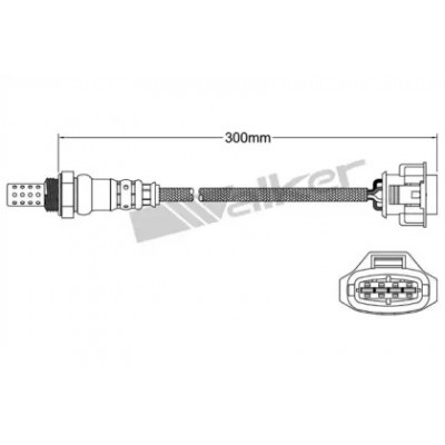 Лямбда-зонд 25024845 WALKER PRODUCTS - купить в магазине запчастей по Украине