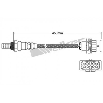 Лямбда-зонд 25024846 WALKER PRODUCTS - купить в магазине запчастей по Украине