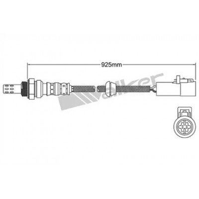 Лямбда-зонд 25024903 WALKER PRODUCTS - купить в магазине запчастей по Украине
