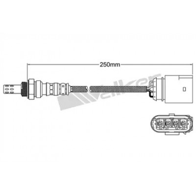 Лямбда-зонд 25024966 WALKER PRODUCTS - купить в магазине запчастей по Украине