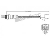 Лямбда-зонд WALKER PRODUCTS 250-24982 25024982 WALKER PRODUCTS - купить в магазине запчастей по Украине
