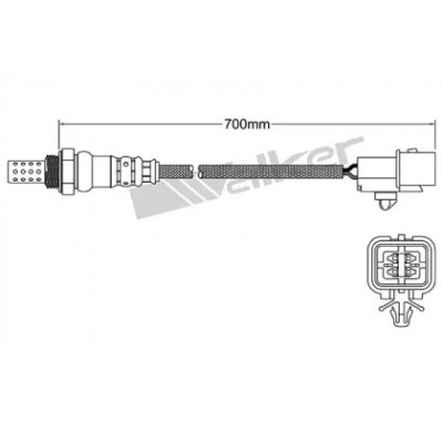 Лямбда-зонд 25024982 WALKER PRODUCTS - купить в магазине запчастей по Украине