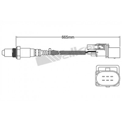 Лямбда-зонд 25025057 WALKER PRODUCTS - купить в магазине запчастей по Украине