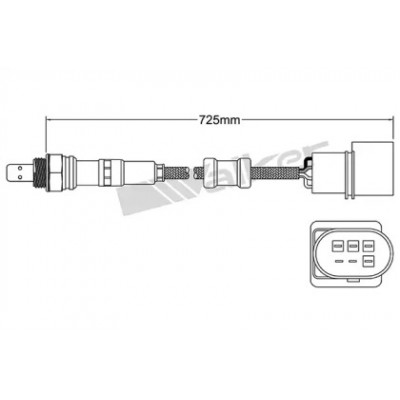 Лямбда-зонд 25025061 WALKER PRODUCTS - купить в магазине запчастей по Украине