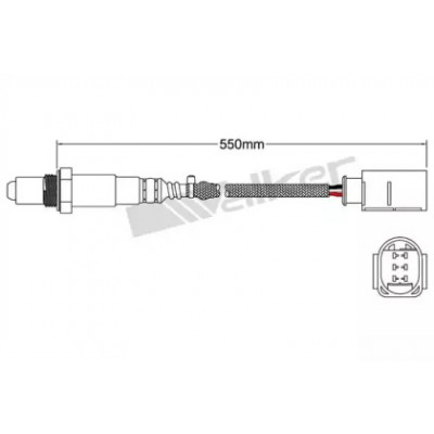 Лямбда-зонд 25025091 WALKER PRODUCTS - купить в магазине запчастей по Украине