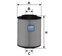 Масляный фильтр UFI 25.028.00 2502800 UFI - купить в магазине запчастей по Украине