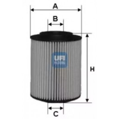 Масляный фильтр 2502800 UFI - купить в магазине запчастей по Украине