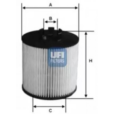 Масляный фильтр 2504700 UFI - купить в магазине запчастей по Украине
