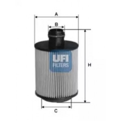 Масляный фильтр 2506100 UFI - купить в магазине запчастей по Украине