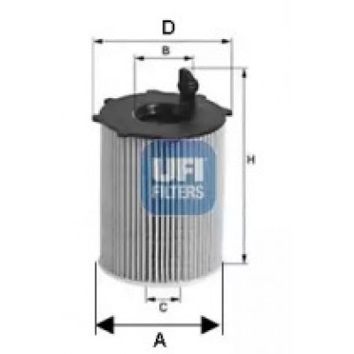 Масляный фильтр 2512800 UFI - купити в магазині запчастин по Україні