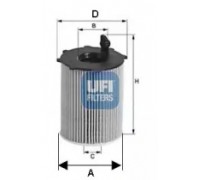 Масляный фильтр UFI 25.142.00 2514200 UFI - купить в магазине запчастей по Украине