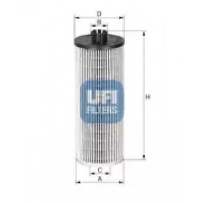 Масляный фильтр 2514400 UFI - купить в магазине запчастей по Украине
