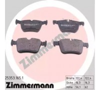 Комплект тормозных колодок, дисковый тормоз ZIMMERMANN 25353.165.1 253531651 ZIMMERMANN - купить в магазине запчастей по Украине