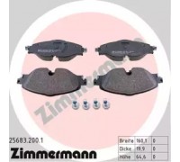 Комплект тормозных колодок, дисковый тормоз ZIMMERMANN 25683.200.1 256832001 ZIMMERMANN - купить в магазине запчастей по Украине