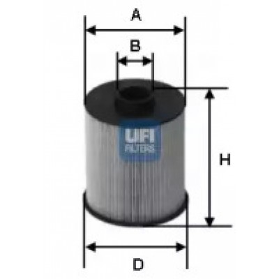 Топливный фильтр 2600600 UFI - купить в магазине запчастей по Украине