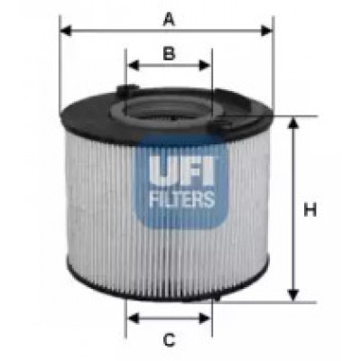 Топливный фильтр 2601500 UFI - купити в магазині запчастин по Україні