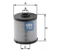 Топливный фильтр UFI 26.020.00 2602000 UFI - купить в магазине запчастей по Украине