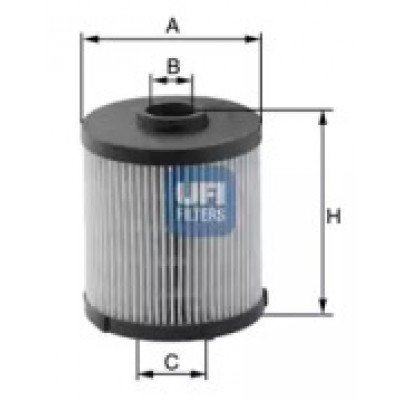 Топливный фильтр 2602100 UFI - купить в магазине запчастей по Украине