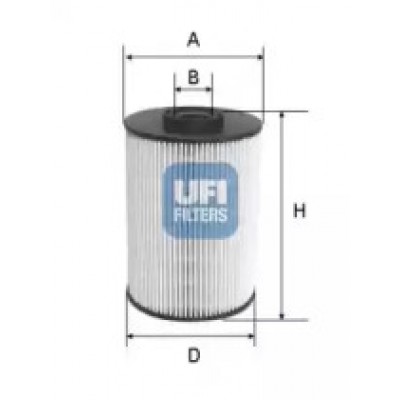 Топливный фильтр 2605500 UFI - купить в магазине запчастей по Украине