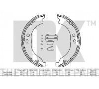 Комплект тормозных колодок, стояночная тормозная система NK 2719754 2719754 NK - купить в магазине запчастей по Украине